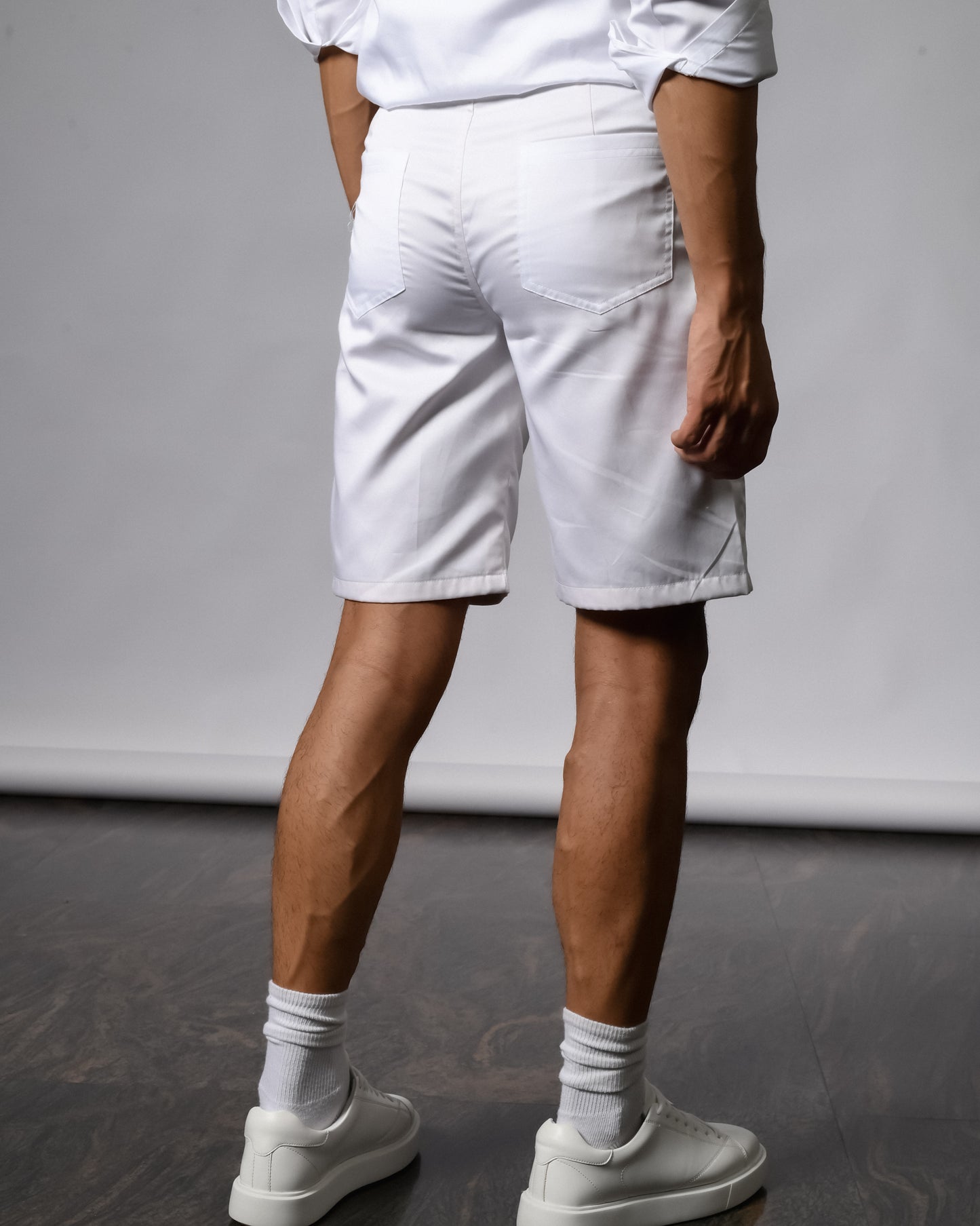 All White Shorts