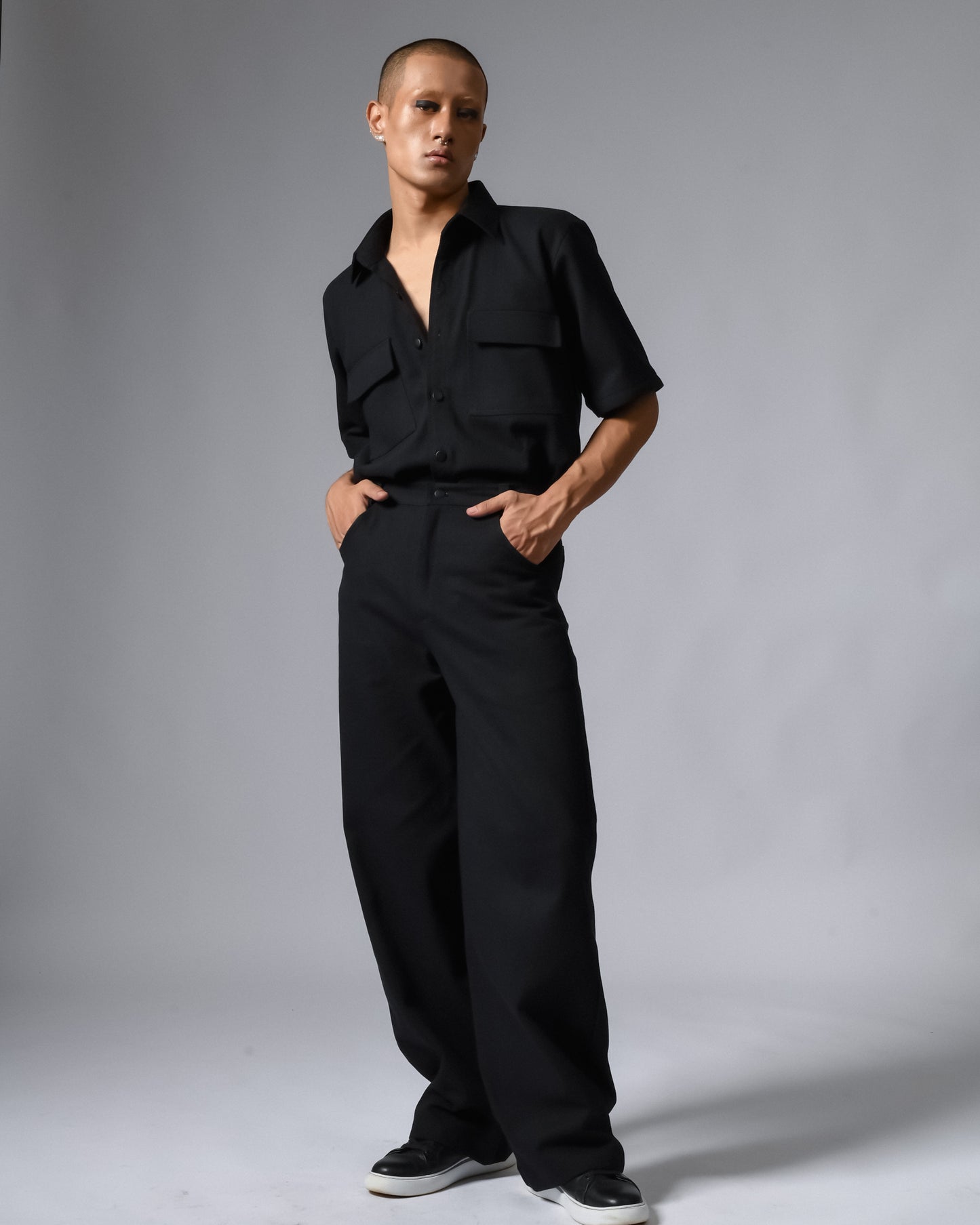 All Black Denim Shirt