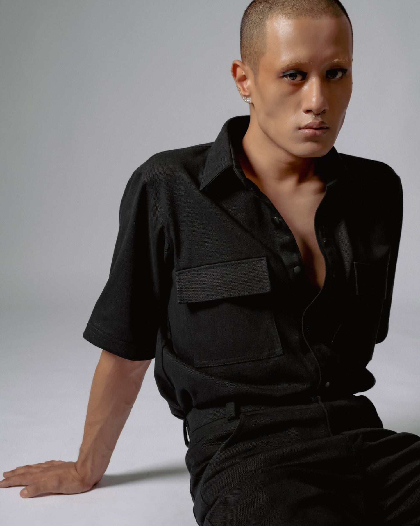 All Black Denim Shirt
