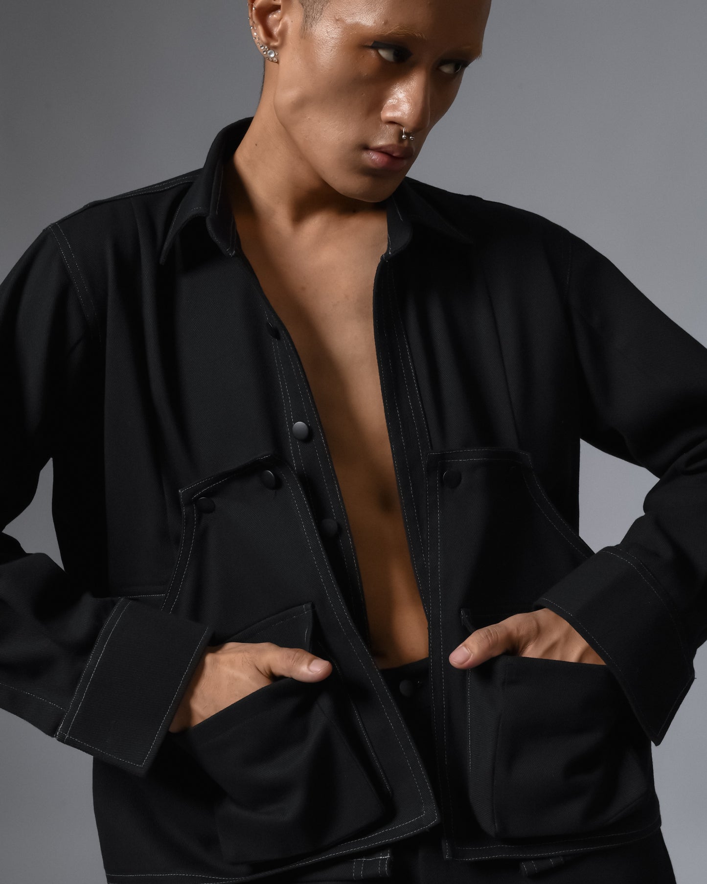 Denim Overstitch Jacket