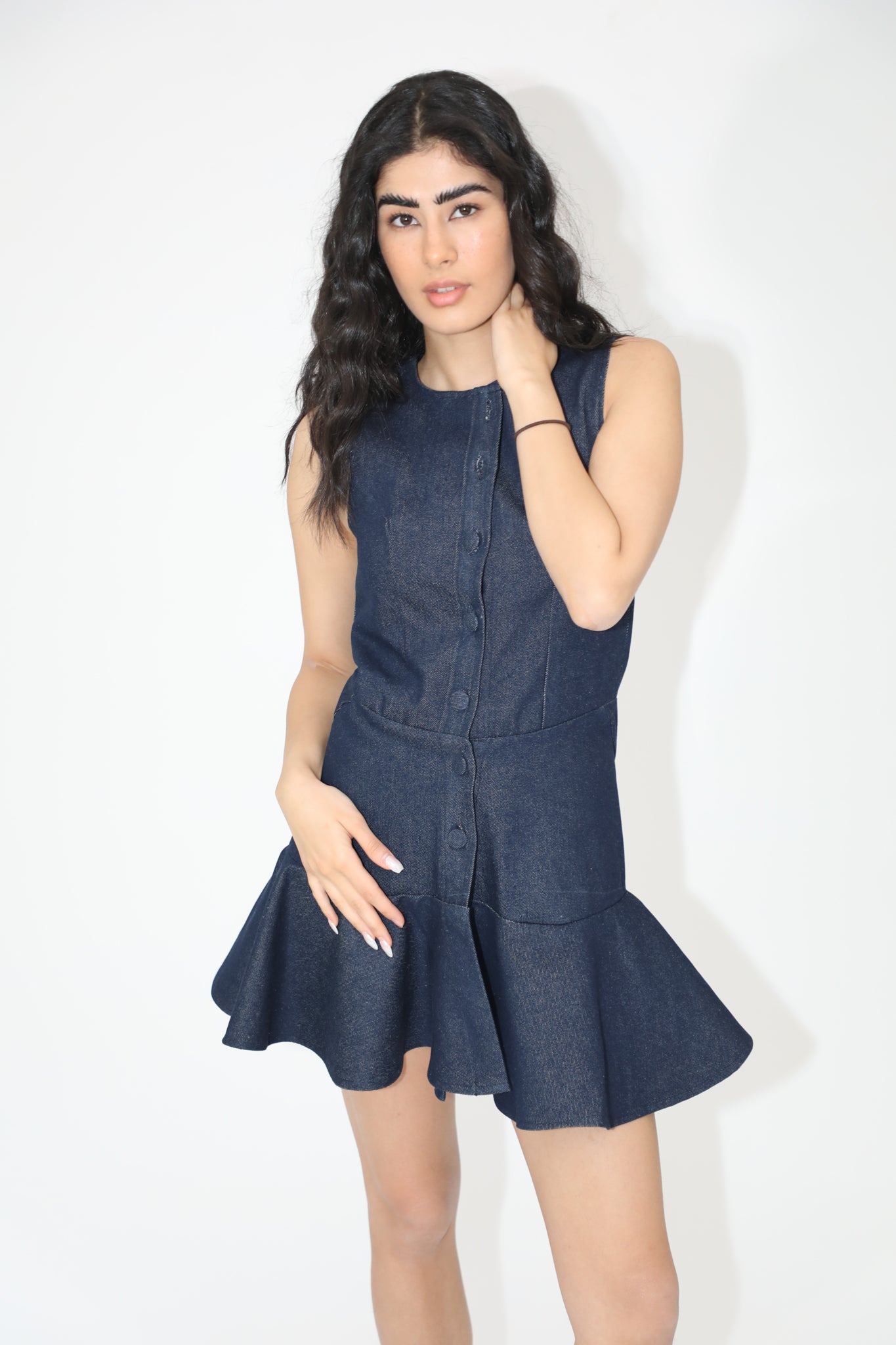 the Flower Denim Dress