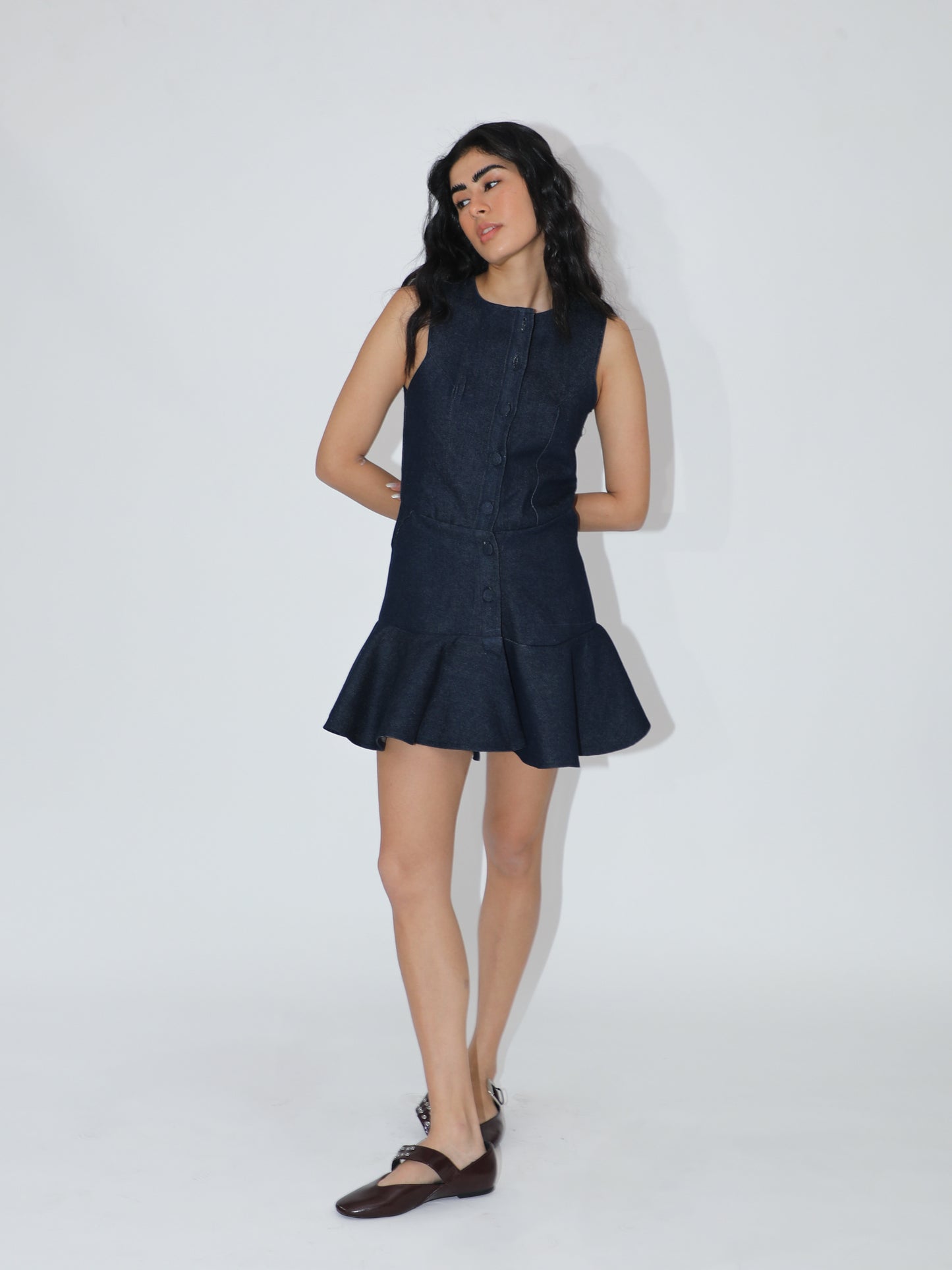 the Flower Denim Dress