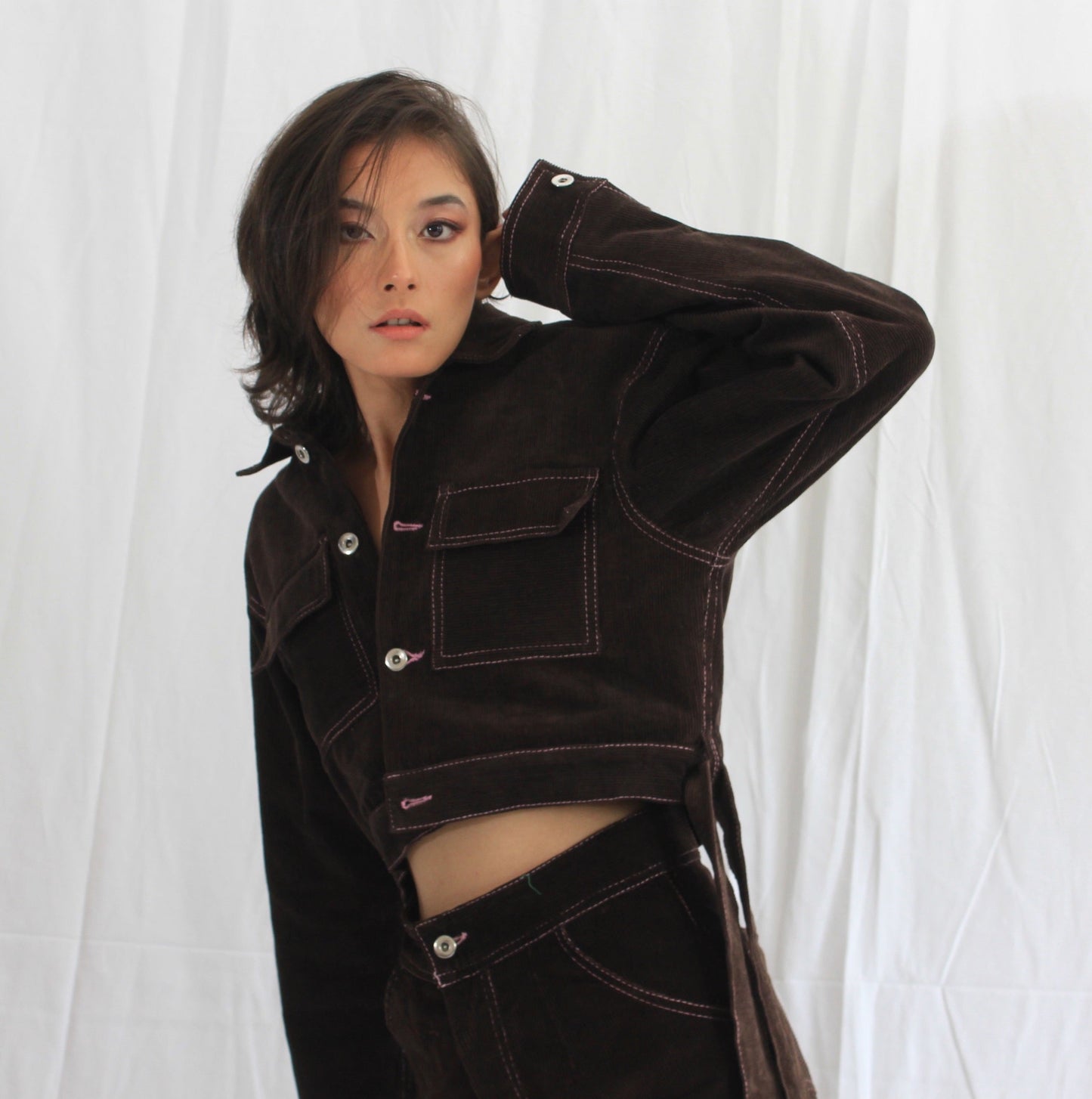 Cropped Corduroy Jacket
