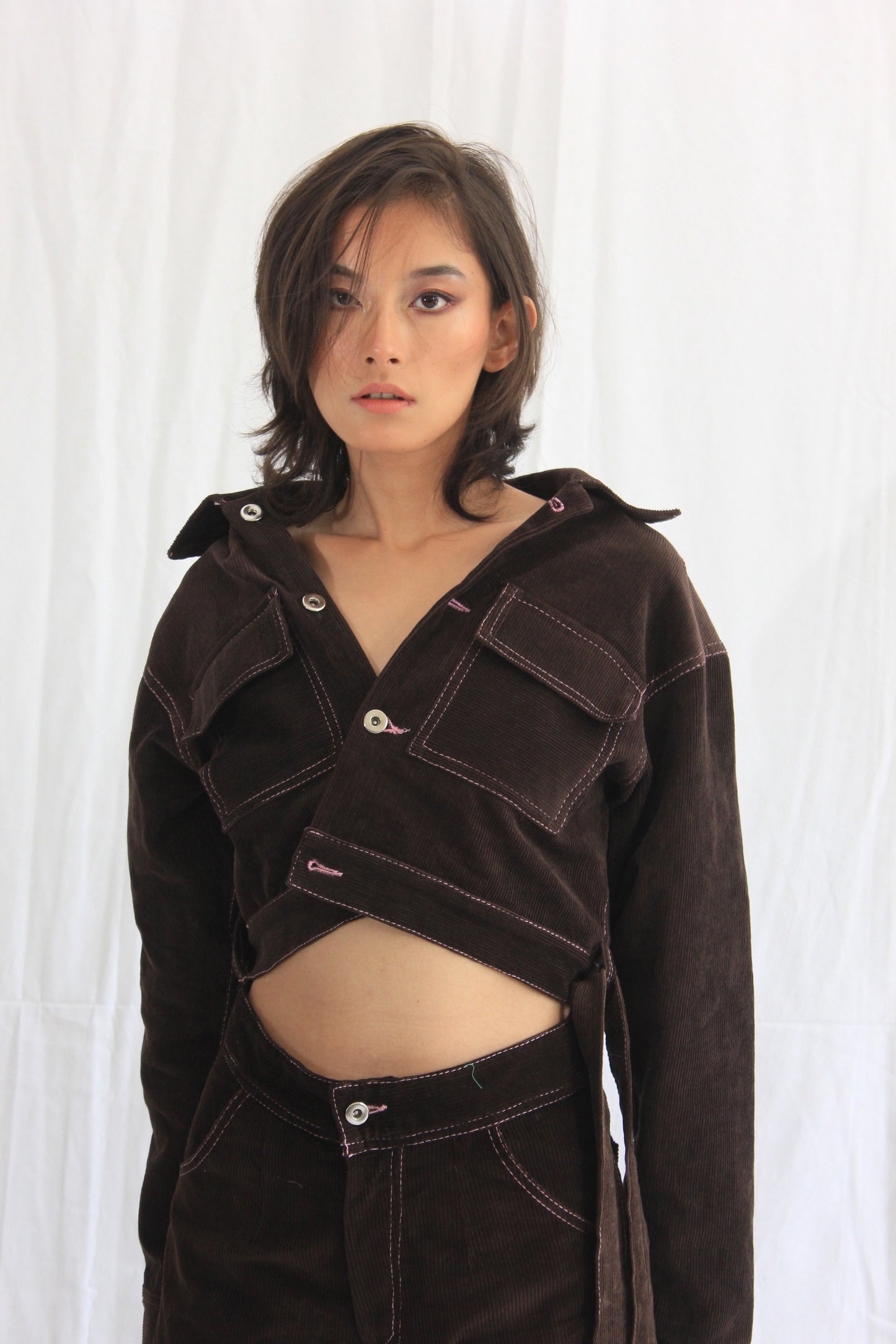 Cropped Corduroy Jacket