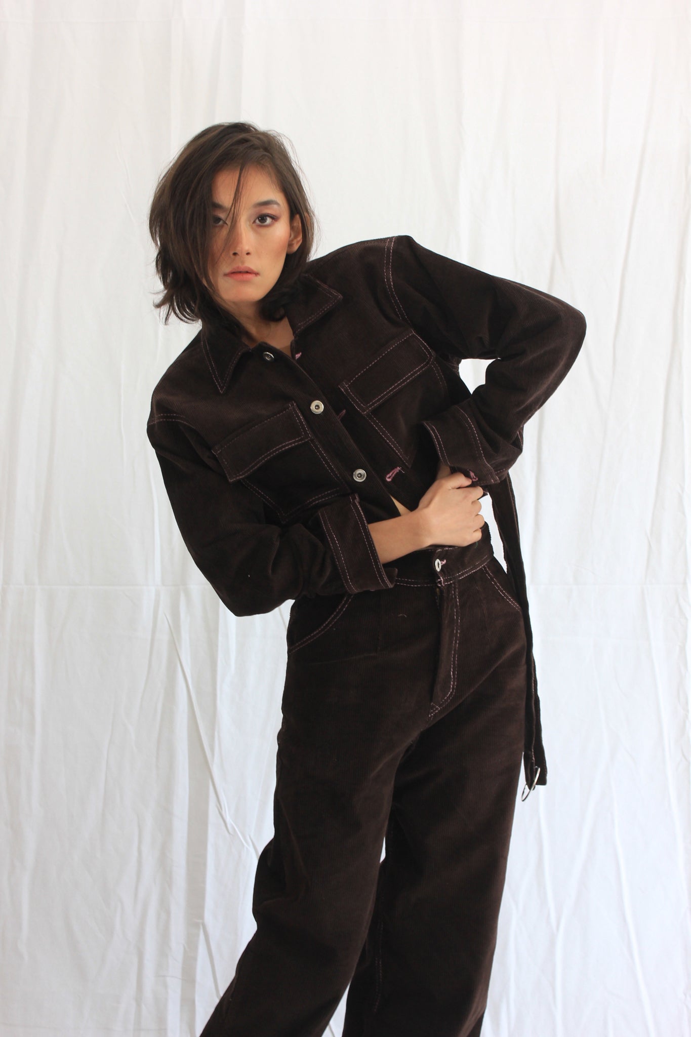 Cropped Corduroy Jacket