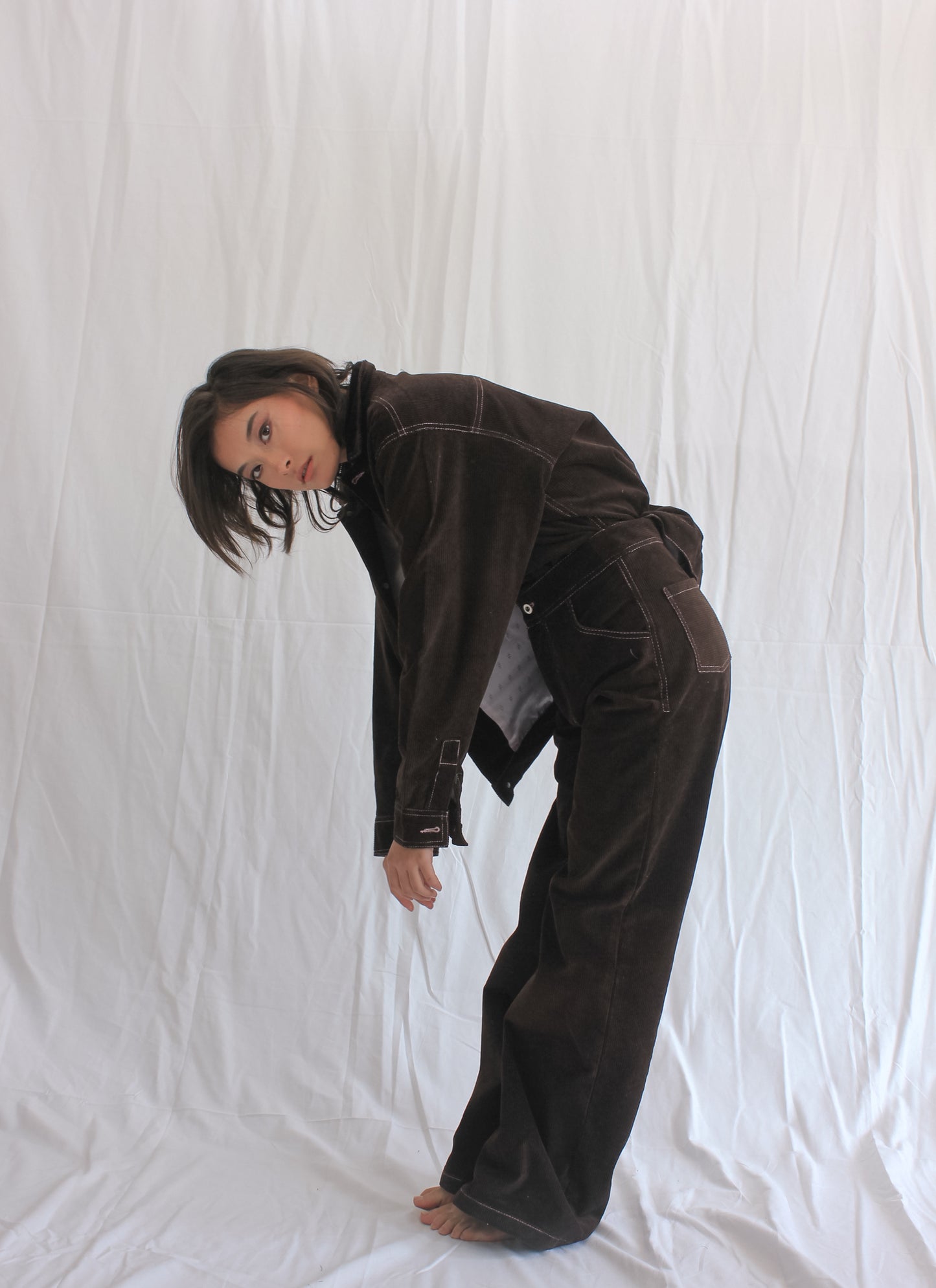 Corduroy Overstitch Pants