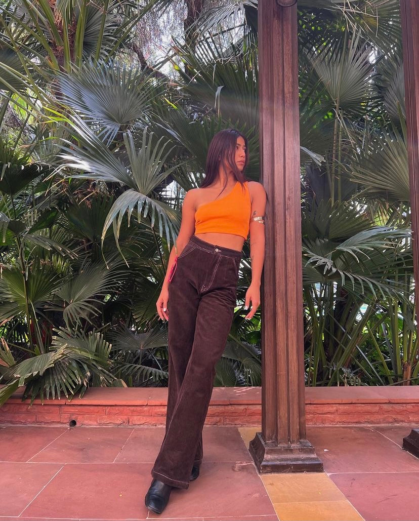 Corduroy Overstitch Pants
