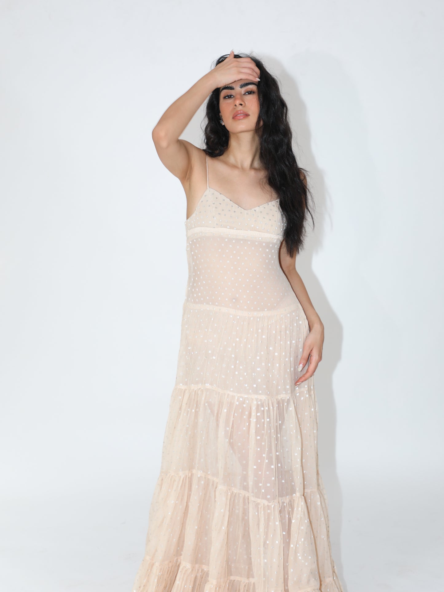 Nude Maxi Dress