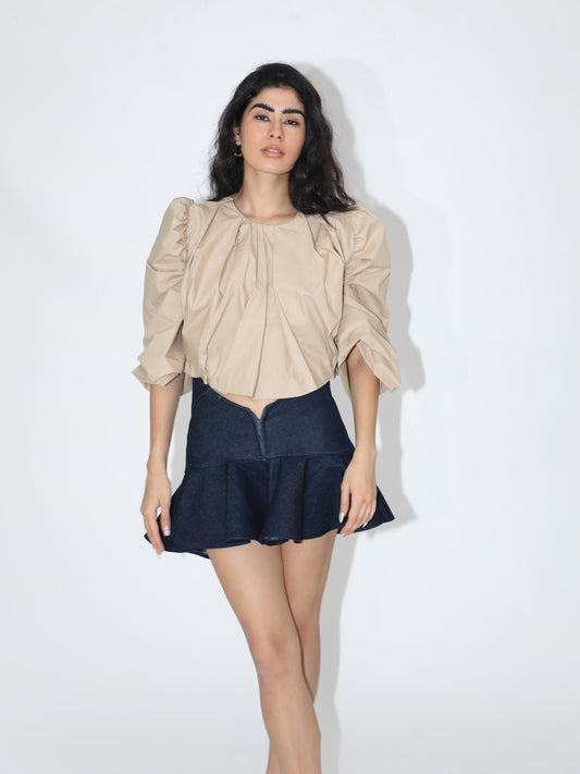 the Bubble Poplin Top